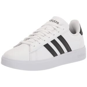 Adidas Womens Grand Court 2 Tennis Shoes White Black Size 7.5 New Casual Shoes